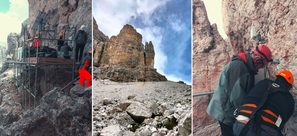 Cambiamento climatico e frane, sul Sas da Lech 'un'installazione' per studiare i movimenti causati dallo scioglimento del